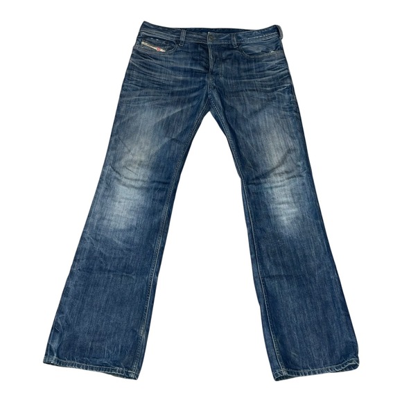Vintage Y2K Diesel Zatiny Bootcut Jeans Mens 32x32 Blue 008M2 Wash Made in Italy